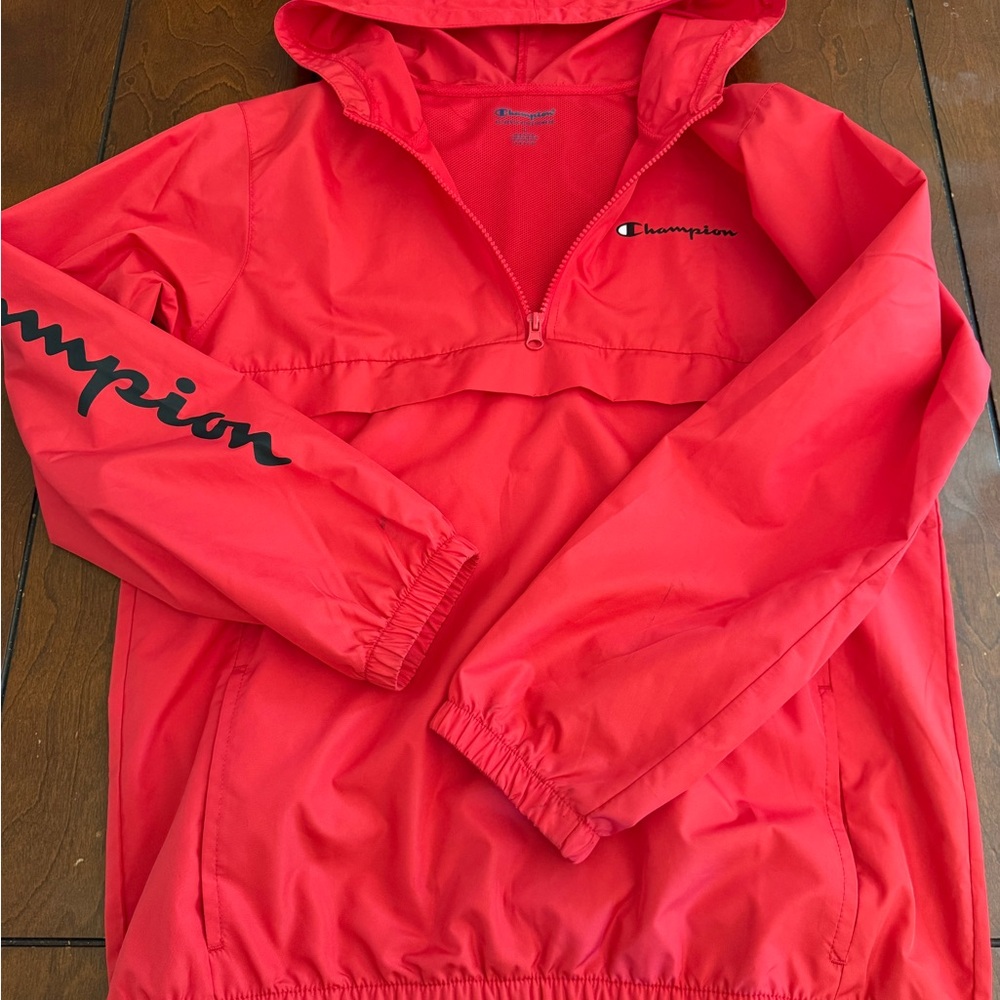 Champion Red Windbreaker Jacket